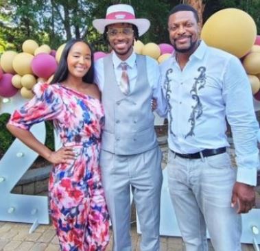 Destin Christopher Tucker with his parents Chris Tucker and Azja Pryor